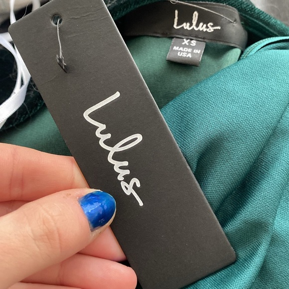 Candlelit Date Forest Green Velvet One-Shoulder Bodycon Dress - Picture 3 of 3